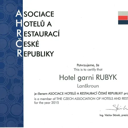 Hotel*** Garni Rubyk 3* Lanškroun